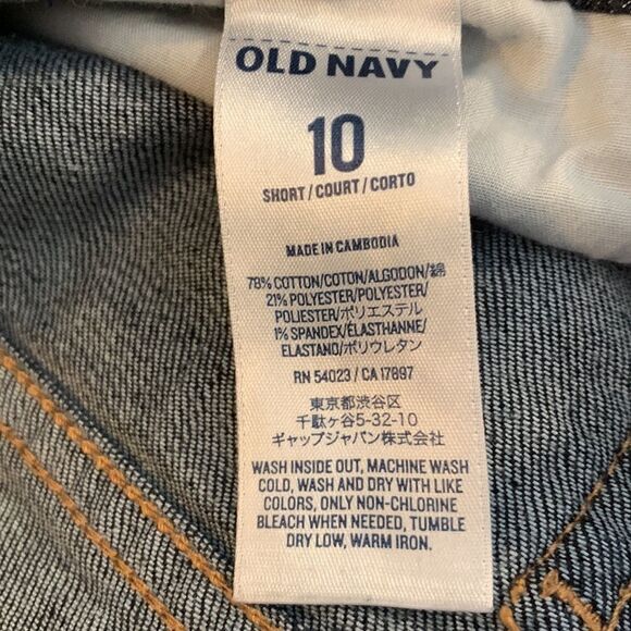Old Navy “the diva” Size 10 short denim jeans - Picture 6 of 6